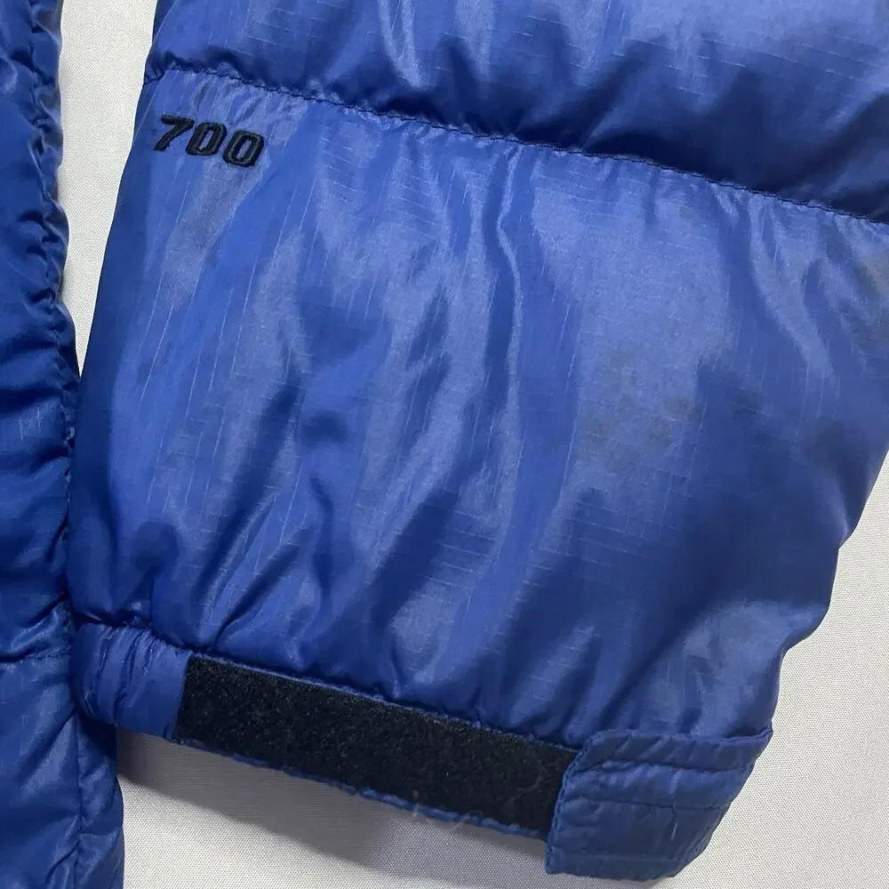 VTG 1998 The North Face Nuptse 700 Down Puffer Jacket‎ Blue Black Men's Large